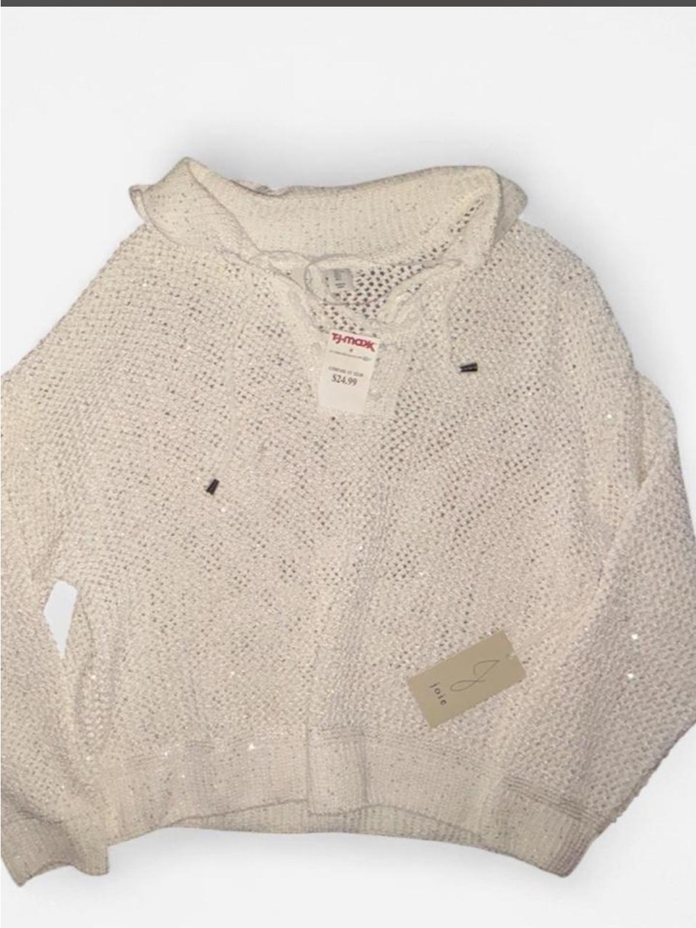 NWT KNITTED PULLOVER SPARKLE DETAIL